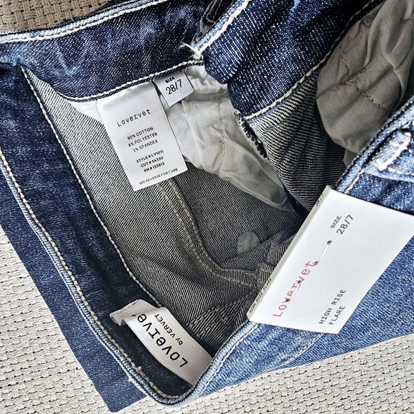 Vervet by Flying Monkey Flare Jeans Size 7(28) Women's Size 6 LAST PAIR - Picture 14 of 16